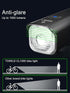 TOWILD Bike Lights for Night Riding, Waterproof Bike Front Light, Rechargeable Battery, Compatible with Garmin/GoPro