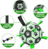 Light Up Dog Ball, Interactive Glow in The Dark Soccer Ball, Tug Water Toy for Small & Medium Dogs, Puppy Gifts (6 Inch)