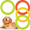 Jenaai 4 Pack Dog Training Ring - Durable Fetch Toys for Large Medium Dogs, Floating Dog Ring for Teeth Cleaning