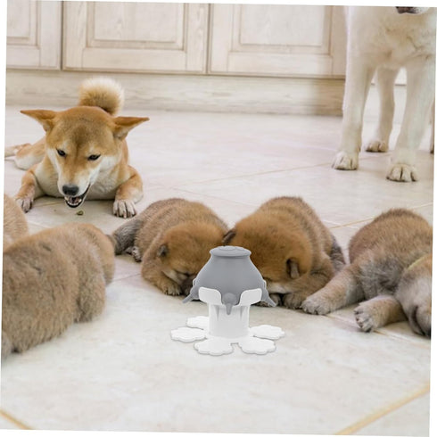 Multi-Puppy Feeding Station - Silicone Dog Feeder with Nipple Pacifiers