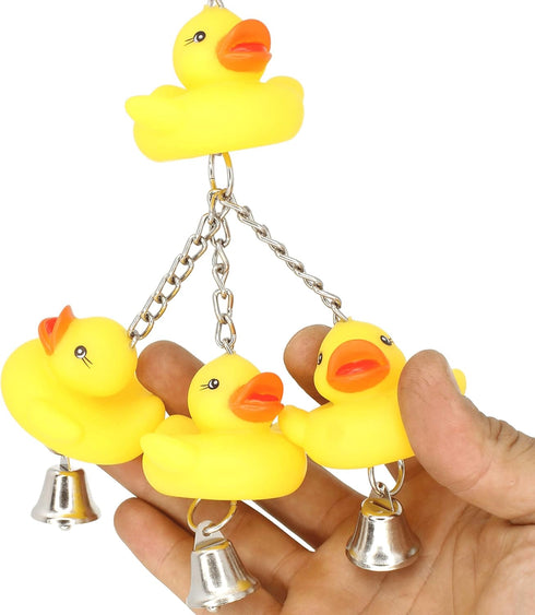 Bonka Bird Toys 922 Ducky Ringer Bird Toy for Parrot Cages, Cockatiel, Conure, Parakeet