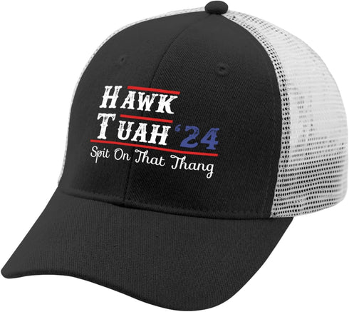Hawk TUAH Spit On That Thang Trucker Hat, Funny Mesh Baseball Cap for Summer, Hawk Tush Spit On That Thang Hat