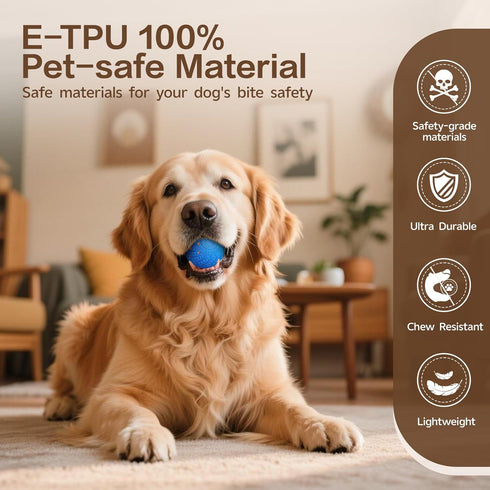 SUJF IP54 Interactive Dog Ball, Smart Interactive Dog Toys for Medium and Large Dogs, Automatic Moving, Bouncing