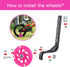 WIOSEIOC Bike Training Wheels, Thicken Stronger Flash Mute Wheel, Adjustable Stabilizer for 12/14/16/18/20 Inch Bikes