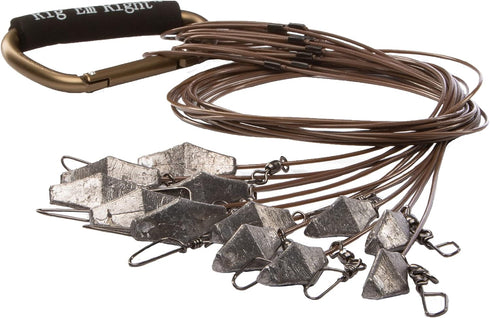 Rig'Em Right Waterfowl Pre-Rigged Xtreme Coated Tangle Free Cable Decoy Anchors