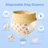30PCS Ambreview Dog Diapers Female, Disposable Diapers for Female Dog with Stretchy Waist, Pull Up Puppy Wraps