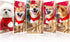 Christmas Dog Santa Hat with Adjustable Scarf, Red Knit Scarf, Dog Winter Neck Warmer for Christmas Party Dressup