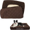CHHKON Dog Bed Covers Replacement, Washable Waterproof Cover for Dog Bed Only (Brown, 36x27x6 inch)