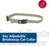 Coastal Pet New Earth Soy Adjustable Breakaway Cat Collar, Eco-Friendly, Cranberry, 3/8" x 08"-12"