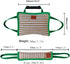 Durable Jute Dog Bite Pillow & Tug Toy, Hard Jute Fabric, Suitable for Medium to Large Dogs, Green
