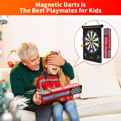 12 8 9 10 11 12 13 14 Gitus Magnetic Dart Board Indoor Outdoor Games for Kids with Darts, Gifts for Teenage Boys Teen
