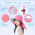 Kids Sun Hat Toddler Beach Play Hats, Sun Protection Fishing Hat with Neck Flap for Boys and Girls Ages 5-13