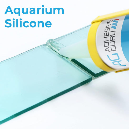 Aquarium Silicone Sealant Clear 10.5 fl oz, 100% Clear, Solvent Free, Safe for Fresh and Saltwater, Rapid Curing