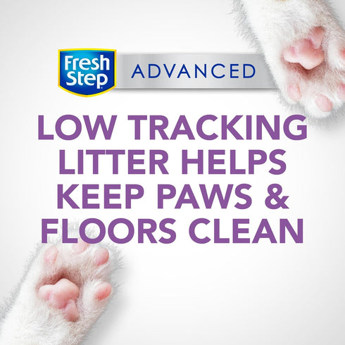 Fresh Step Clumping Cat Litter, 37 lbs total, Advanced Clean Paws Multi-Cat, 2 Pack of 18.5 lb Boxes