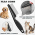 UGNEL 3PCS Pet Grooming Rake & Metal Comb & Flea Comb for Cats and Dogs, Double-Sided Dematting Tool, Extra-Wide