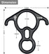 SOB 40KN Rescue Figure 8 Descender, Belay Rappel Equipment, 7075 Aluminum Alloy for Climbing Device
