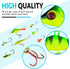 THKFISH Ice Fishing Jigs Kit - Ice Fishing Lures for Walleye, Perch, Panfish, Crappie, 50PCS/31PCS