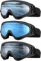 Ski Goggles - Motorcycle Goggles, 3 Pack Snowboard Snow Goggles for Men, Women, Adult, Youth