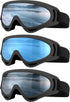 Ski Goggles - Motorcycle Goggles, 3 Pack Snowboard Snow Goggles for Men, Women, Adult, Youth