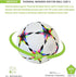 Size 5 Soccer Balls, Unisex Training Football, Colorful Five-Pointed Star Birthday Gift