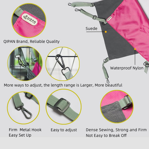 Extra Large Cat Hammock Hanging for Cage, Washable Soft Outdoor Cat Mat, Waterproof Cooling Pad for Cats 26 x 20 inches