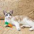2PCS Andiker Cat Chew Toys, Cute Pineapple Shape Soft Cat Plush Toys with Smooth Skin-Friendly Plush Fabric Containing