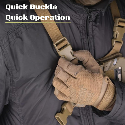 Let Me Be Let-Me-Be FoldPanel Harness Navigation Board Chest Rig for Plate Carrier Phone Mount Molle Holder,Lightweight
