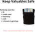 Suddora Zipper Wrist Pouch - Sweatband/Wristband Wallet for Keys, ID, Cards, Cash