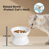 Elevated Slow Feeder Cat Bowl, Ceramic, Spill-Proof & Anti-Tipping, Easy to Clean, Raised for Dry & Wet Food