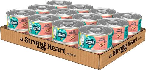 A Strong Heart Canned Wet Cat Food, Salmon Dinner Pat - 5.5