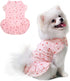 TONY HOBY Dog Summer Dress with Strawberry for Small Medium Dogs - Soft and Breathable Dog Party Dress (Pink, S)