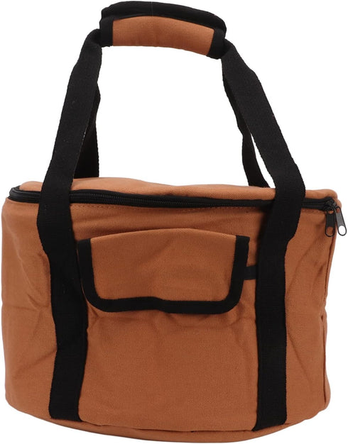 13.7L Alomejor Table Storage Bag for Outdoor Barbecue, Round Picnic Storage Bag with Large Capacity Lining