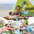 DUKUSEEK Tent Ceiling Fans for Camping Hanging, Portable Tent Fans with Light and Remote Control, Power Bank, USB