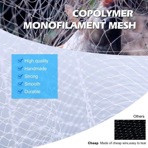 3ft/4ft/6ft/7ft/8ft/10ft/12ft 1/4 3/8inch Goture American Fishing Cast Net,Casting Nets Freshwater Saltwater for Bait