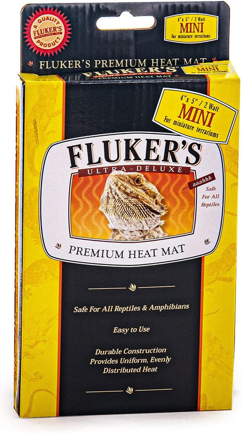 Fluker's Premium Heat Mat for All Reptiles and Amphibians, Mini 4"x5"