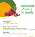 almo nature HQS Natural Tuna with Clams, Additive Free, Grain Free Adult Cat Canned Wet Food, 24 x 70g/2.47 oz