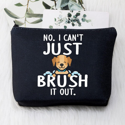 BDPWSS Dog Groomer Makeup Bag - Pet Hairdresser Gift for Women, Dog Salon Toiletry Bag for Fur Mama