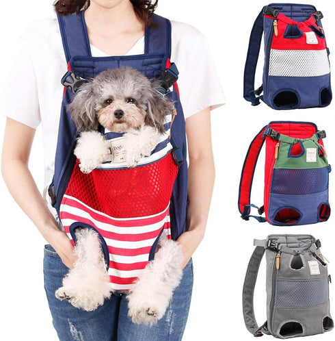 Dog Carrier Backpack, Pet Front Carrier for Small Medium Dogs, Hands-Free Cat Backpack Carrier