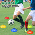 Relaxgiant 10 1-10 Pcs Numbered Sports Disc Cones Soccer Cones with Mesh Carry Bag Flexible Agility Cones Soft Field