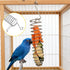 Yeqeyiq Millet Holder for Bird Cage, Bird Foraging Toy Feeder for Parrots Parakeet Cockatiel, Stainless Steel Bird