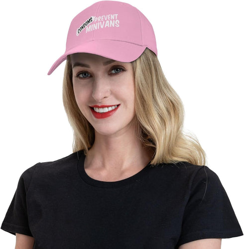 WUTUGY Condoms Prevent Minivans Classic Dad Hat Adjustable Outdoor Baseball Cap Trucker Hats Women Men