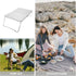 Toyvian Portable Outdoor Foldable Aluminum Camping Table Mini Collapsible Beach Side Table for Hiking Picnic