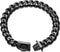 Dog Chain Collar with Secure Buckle, 19MM Black Cuban Link, Heavy Duty Chew Proof Walking Training Collar (19MM, 26")