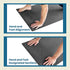 Non-Slip Orthopedic Yoga Mat - Fold-Over Joint Support with Body Alignment Lines - Great for Seniors