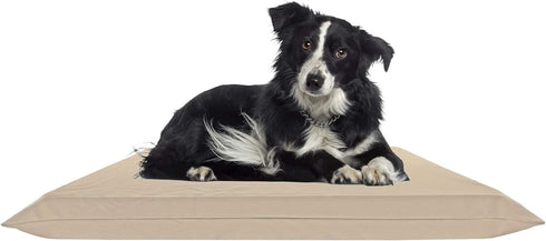 Waterproof Soft Durable Beige Elastic Machine-Washable Large Dog Bed Cover (47"x38")