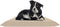 Waterproof Soft Durable Beige Elastic Machine-Washable Large Dog Bed Cover (47"x38")