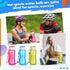 Rtteri 20 Pcs Water Bottle Bulk, 17 oz Plastic Leakproof Drink Bottles with Handle Strap, Multicolor Sports Water