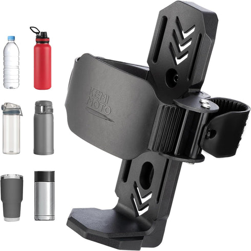 KEMIMOTO Bike Cup Holder, Up to 40 OZ Capacity Water Bottle Holder for Bicycle, Sturdy Screw Mount Drink Holder