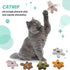 Gavpepy Plush Catnip Toys for Indoor Cats, Interactive Kitten Chew Toys for Teething & Dental Care, Durable Nylon