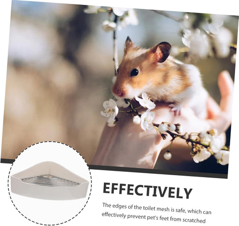 PERSELOSO Rabbit Training Potty Guinea Pig Cage Liner Corner Litter Box Portable Litter Pan for Hamsters